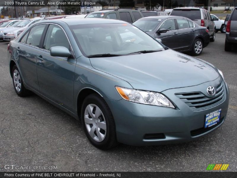Aloe Green Metallic / Bisque 2009 Toyota Camry LE