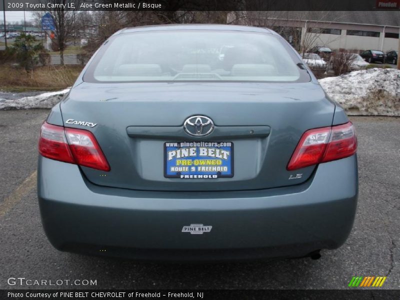 Aloe Green Metallic / Bisque 2009 Toyota Camry LE