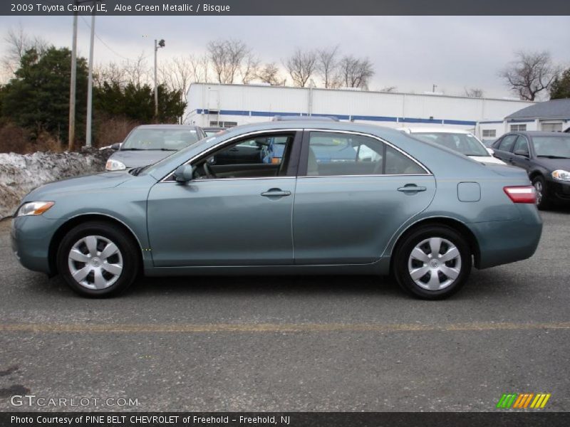 Aloe Green Metallic / Bisque 2009 Toyota Camry LE