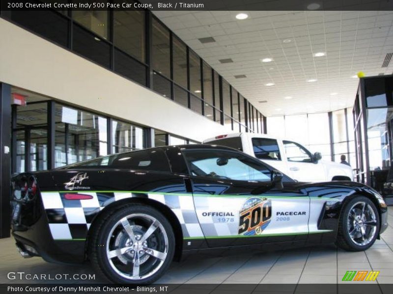 Black / Titanium 2008 Chevrolet Corvette Indy 500 Pace Car Coupe
