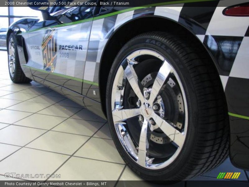 Black / Titanium 2008 Chevrolet Corvette Indy 500 Pace Car Coupe
