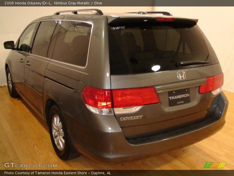 Nimbus Gray Metallic / Olive 2008 Honda Odyssey EX-L