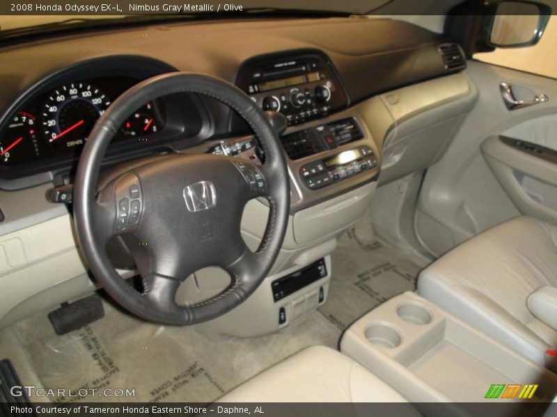 Nimbus Gray Metallic / Olive 2008 Honda Odyssey EX-L