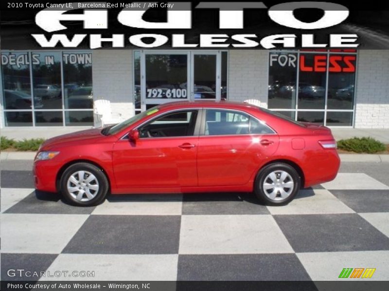 Barcelona Red Metallic / Ash Gray 2010 Toyota Camry LE
