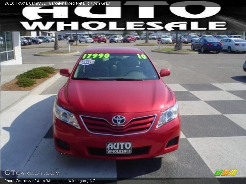 Barcelona Red Metallic / Ash Gray 2010 Toyota Camry LE