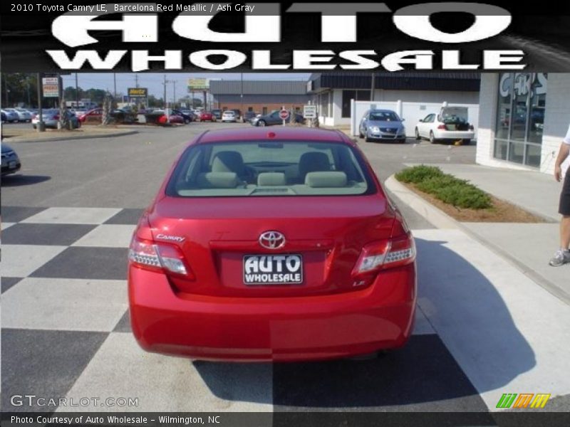 Barcelona Red Metallic / Ash Gray 2010 Toyota Camry LE