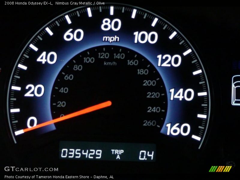 Nimbus Gray Metallic / Olive 2008 Honda Odyssey EX-L