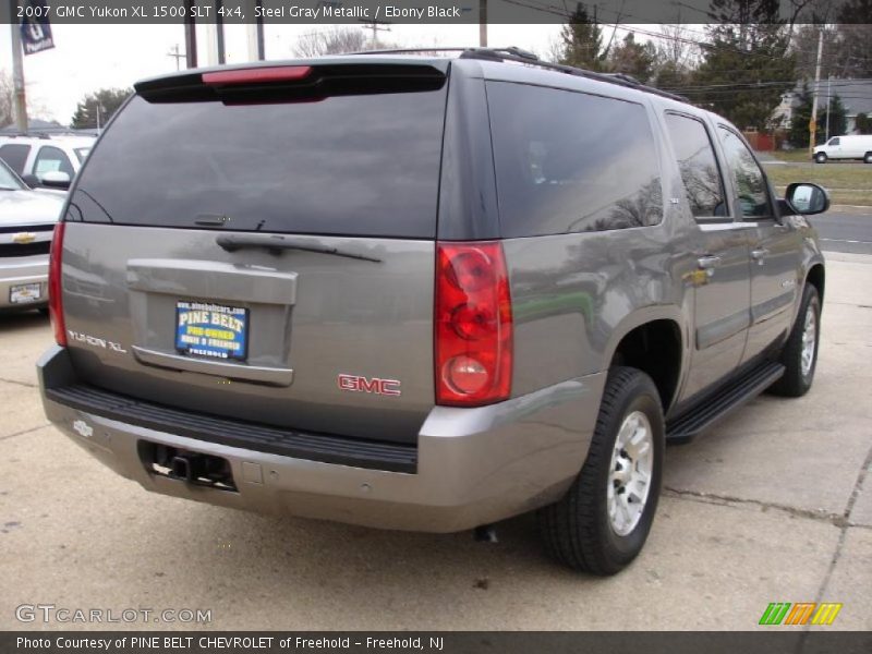 Steel Gray Metallic / Ebony Black 2007 GMC Yukon XL 1500 SLT 4x4