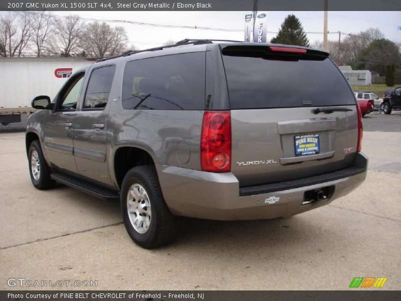 Steel Gray Metallic / Ebony Black 2007 GMC Yukon XL 1500 SLT 4x4