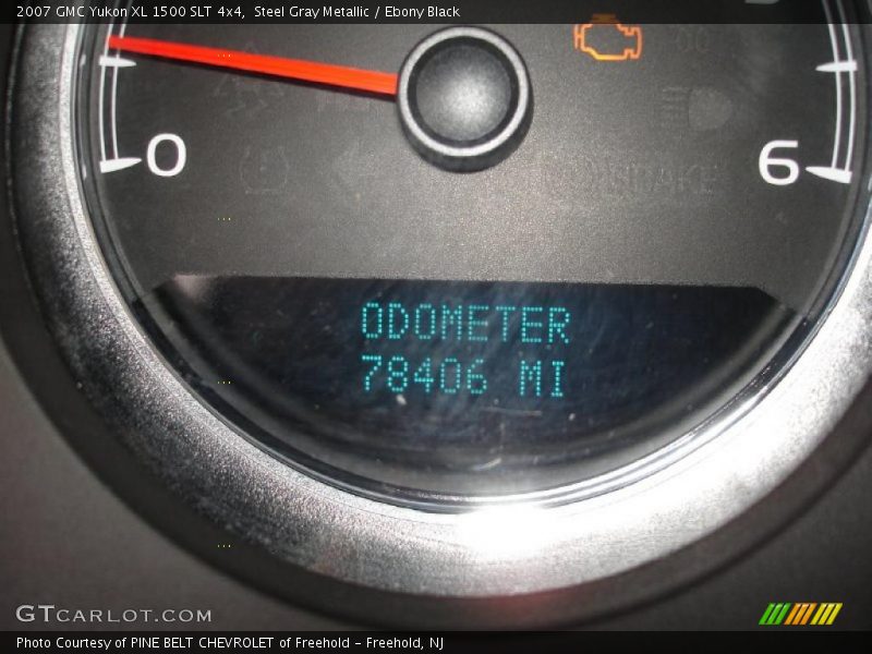 Steel Gray Metallic / Ebony Black 2007 GMC Yukon XL 1500 SLT 4x4