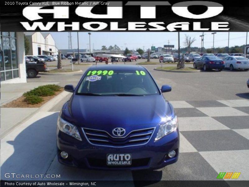 Blue Ribbon Metallic / Ash Gray 2010 Toyota Camry XLE