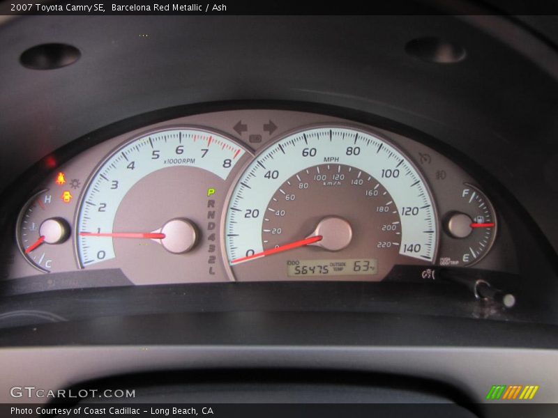 Barcelona Red Metallic / Ash 2007 Toyota Camry SE