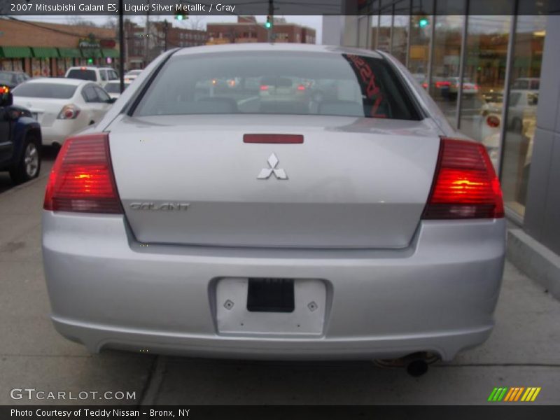 Liquid Silver Metallic / Gray 2007 Mitsubishi Galant ES