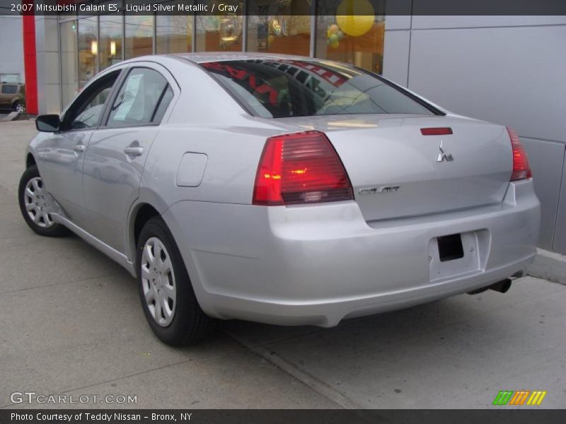 Liquid Silver Metallic / Gray 2007 Mitsubishi Galant ES