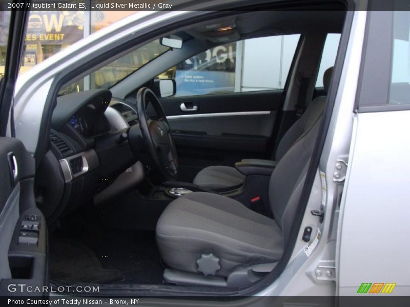 Liquid Silver Metallic / Gray 2007 Mitsubishi Galant ES