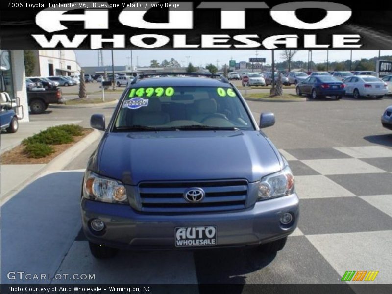 Bluestone Metallic / Ivory Beige 2006 Toyota Highlander V6