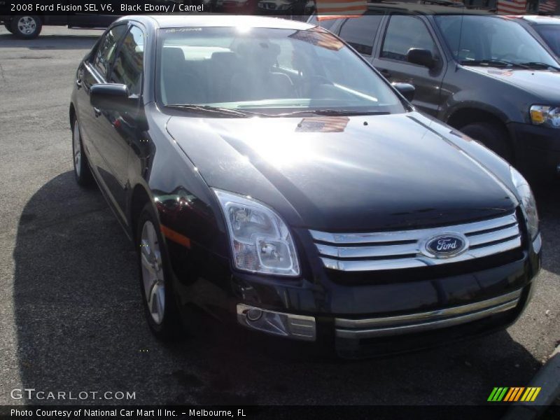 Black Ebony / Camel 2008 Ford Fusion SEL V6