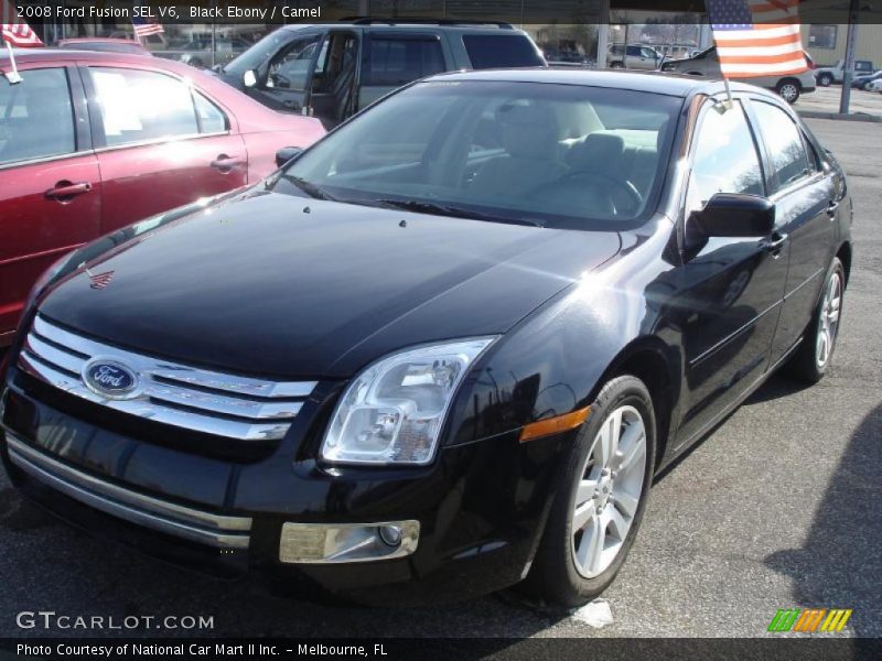 Black Ebony / Camel 2008 Ford Fusion SEL V6