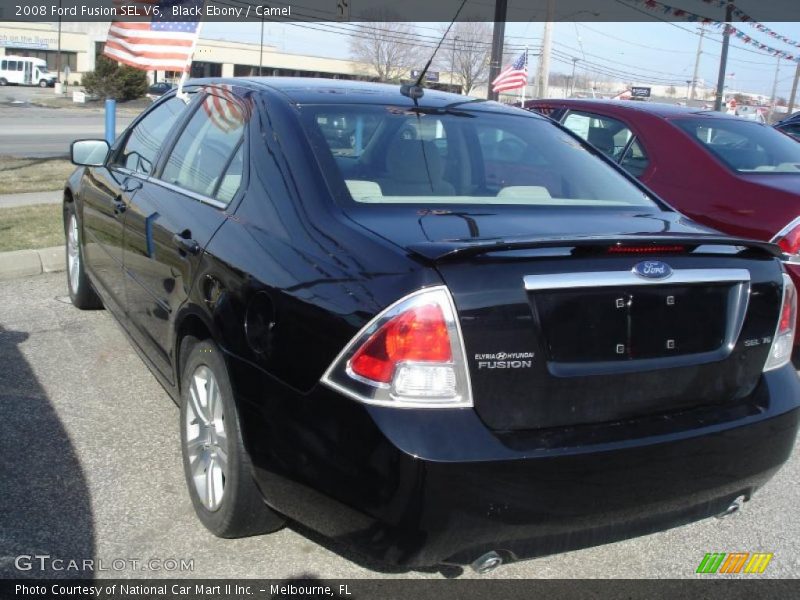 Black Ebony / Camel 2008 Ford Fusion SEL V6