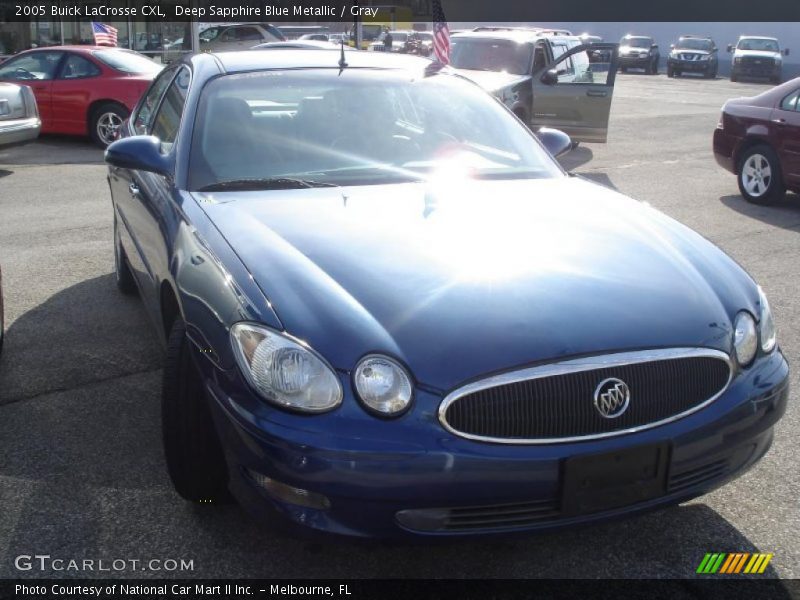 Deep Sapphire Blue Metallic / Gray 2005 Buick LaCrosse CXL