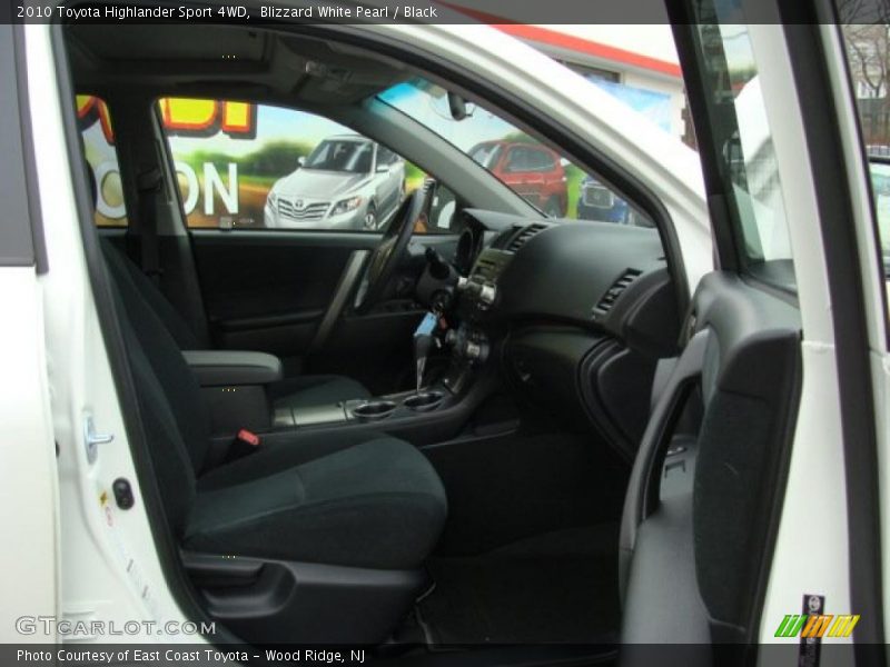 Blizzard White Pearl / Black 2010 Toyota Highlander Sport 4WD
