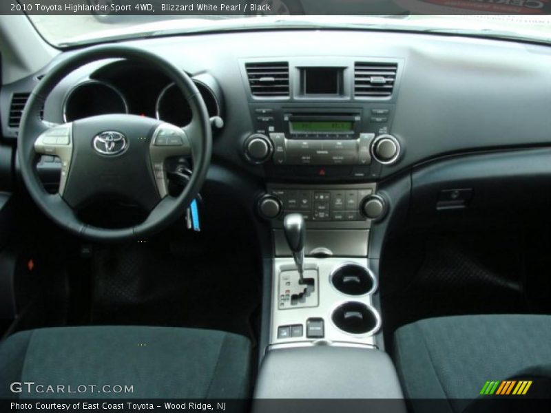 Blizzard White Pearl / Black 2010 Toyota Highlander Sport 4WD