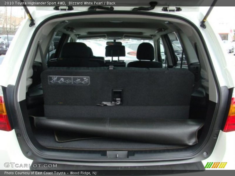 Blizzard White Pearl / Black 2010 Toyota Highlander Sport 4WD