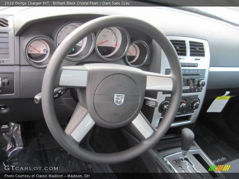 Brilliant Black Crystal Pearl / Dark Slate Gray 2010 Dodge Charger SXT