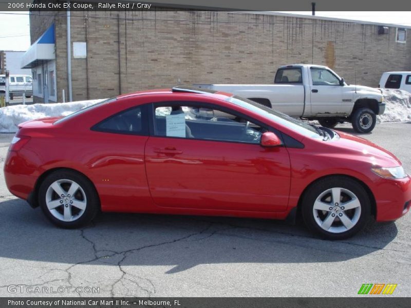 Rallye Red / Gray 2006 Honda Civic EX Coupe