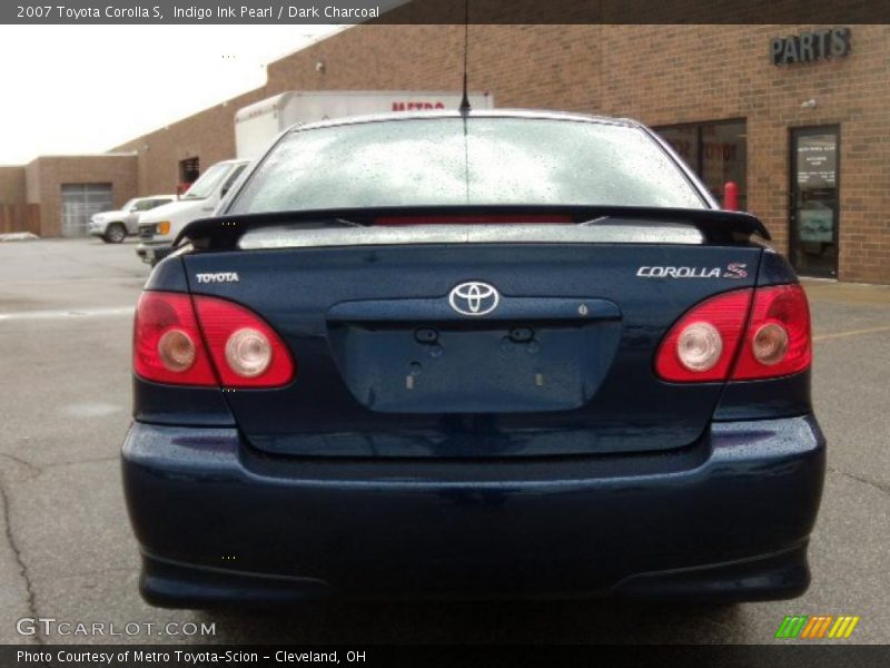 Indigo Ink Pearl / Dark Charcoal 2007 Toyota Corolla S