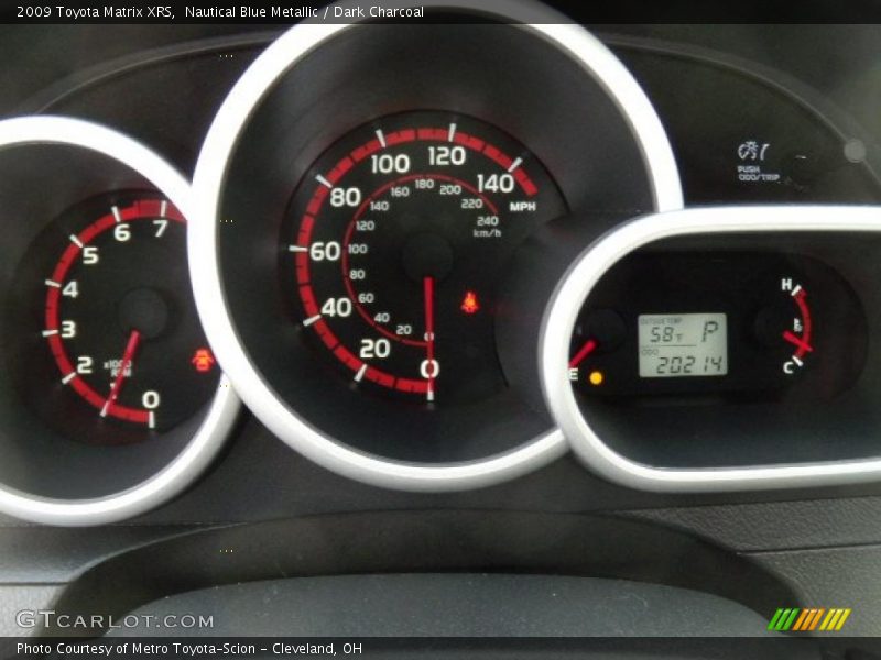 Nautical Blue Metallic / Dark Charcoal 2009 Toyota Matrix XRS