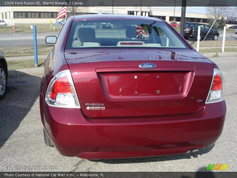 Merlot Metallic / Camel 2006 Ford Fusion SE