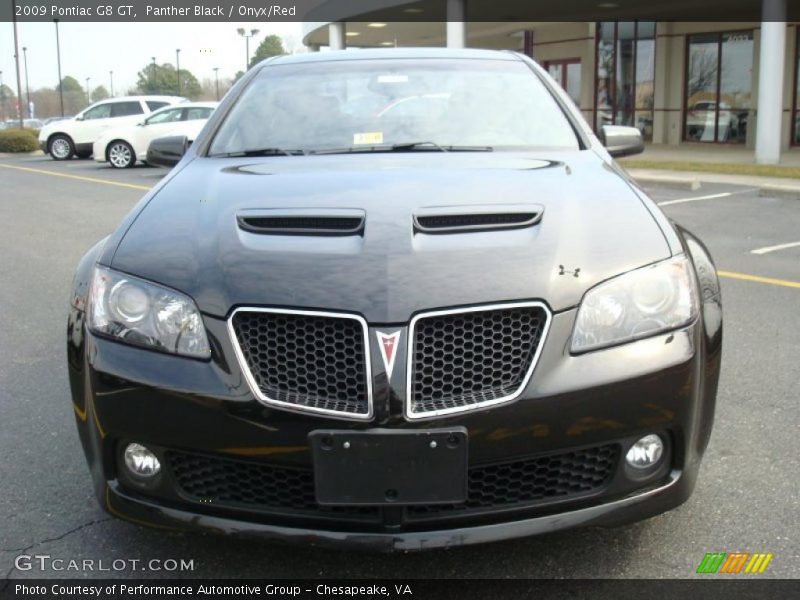 Panther Black / Onyx/Red 2009 Pontiac G8 GT