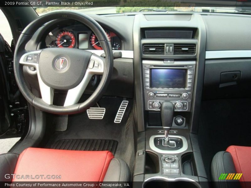 Panther Black / Onyx/Red 2009 Pontiac G8 GT