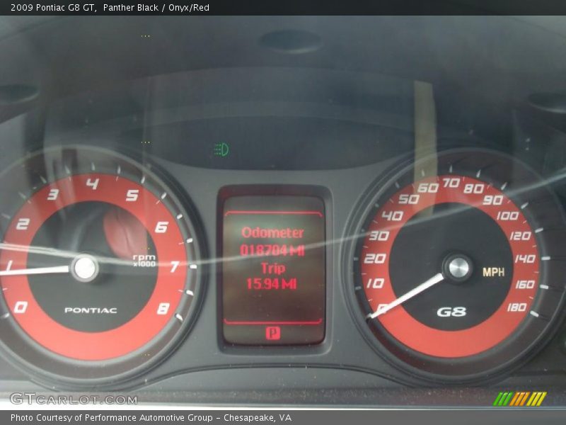 Panther Black / Onyx/Red 2009 Pontiac G8 GT