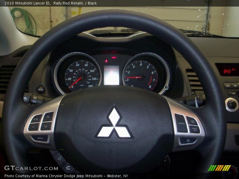 Rally Red Metallic / Black 2010 Mitsubishi Lancer ES