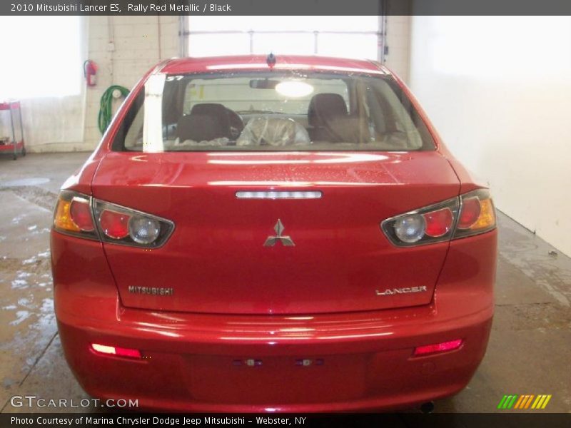 Rally Red Metallic / Black 2010 Mitsubishi Lancer ES