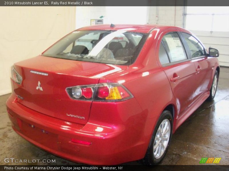 Rally Red Metallic / Black 2010 Mitsubishi Lancer ES