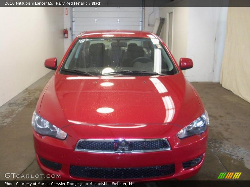 Rally Red Metallic / Black 2010 Mitsubishi Lancer ES