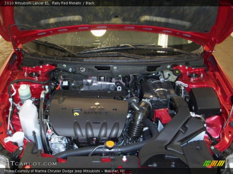 Rally Red Metallic / Black 2010 Mitsubishi Lancer ES
