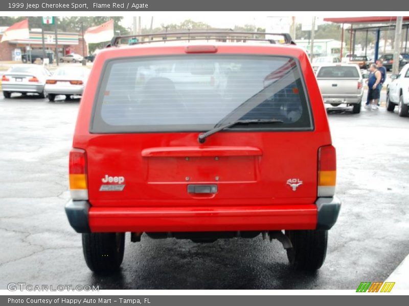 Flame Red / Agate 1999 Jeep Cherokee Sport
