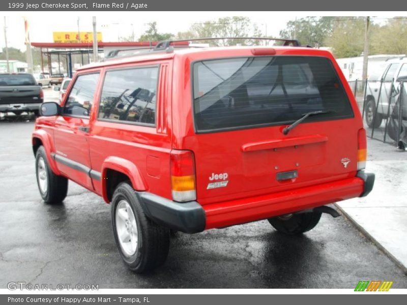 Flame Red / Agate 1999 Jeep Cherokee Sport