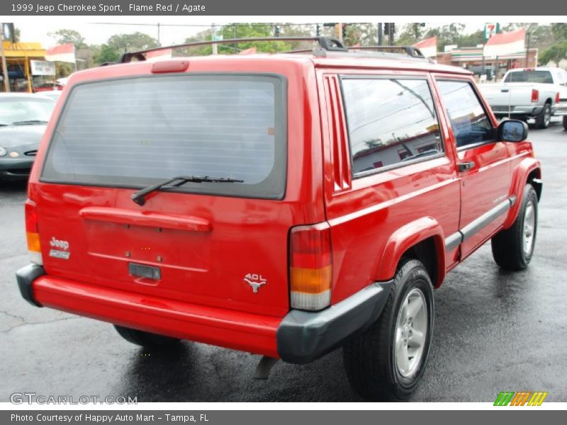Flame Red / Agate 1999 Jeep Cherokee Sport