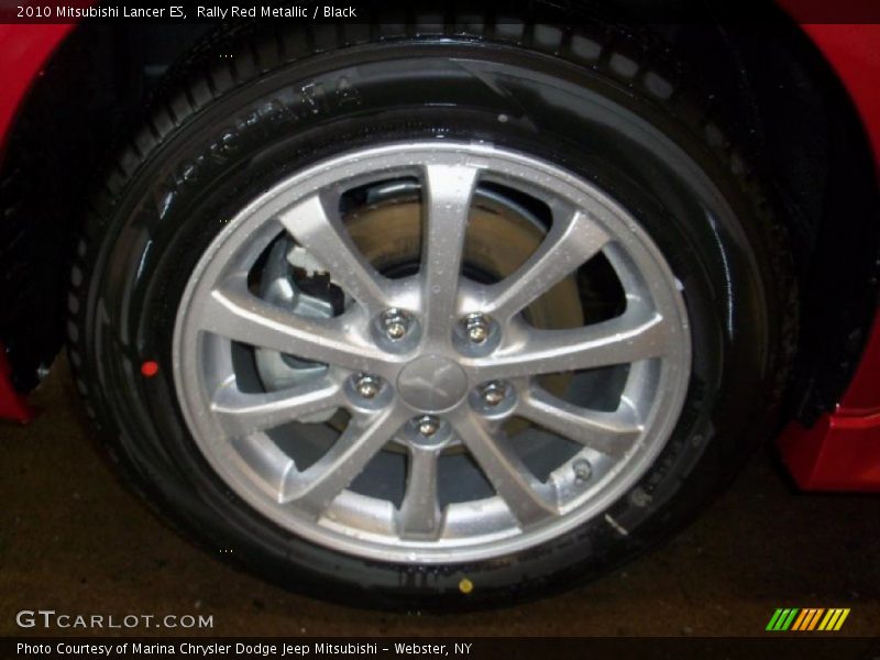 Rally Red Metallic / Black 2010 Mitsubishi Lancer ES