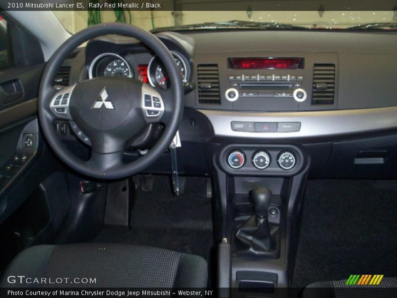 Rally Red Metallic / Black 2010 Mitsubishi Lancer ES