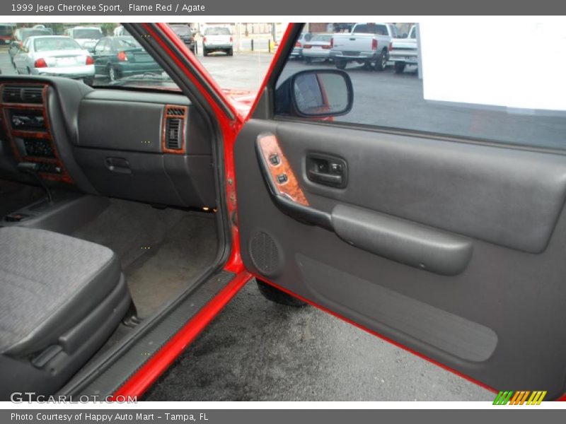 Flame Red / Agate 1999 Jeep Cherokee Sport