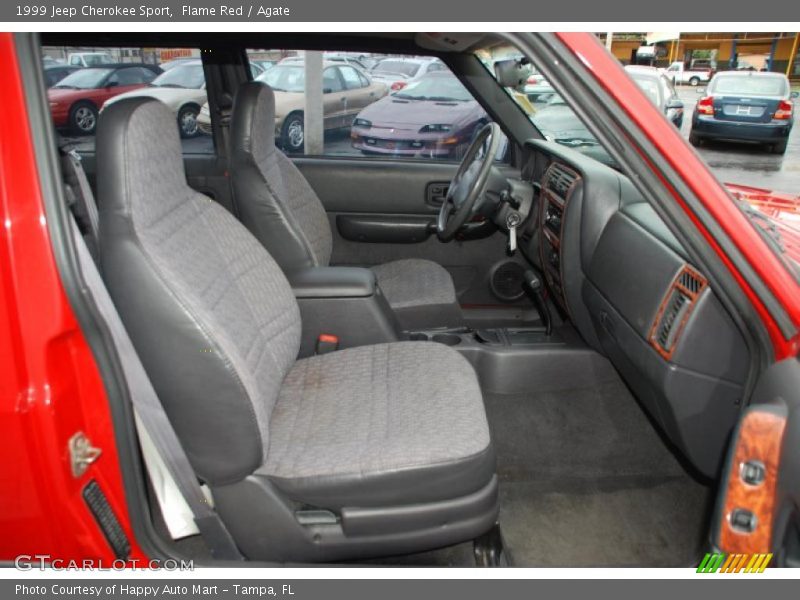 Flame Red / Agate 1999 Jeep Cherokee Sport