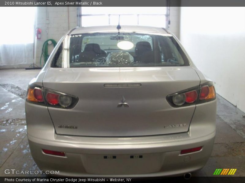 Apex Silver Metallic / Black 2010 Mitsubishi Lancer ES