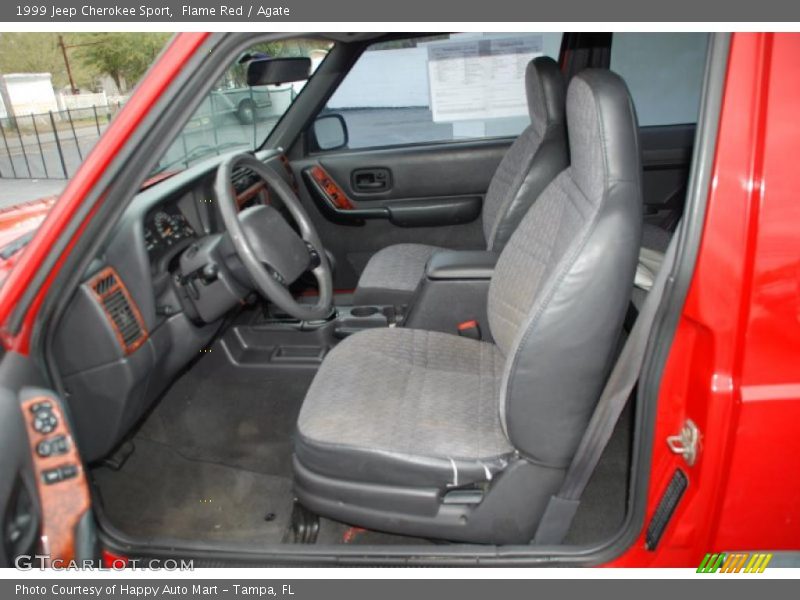 Flame Red / Agate 1999 Jeep Cherokee Sport