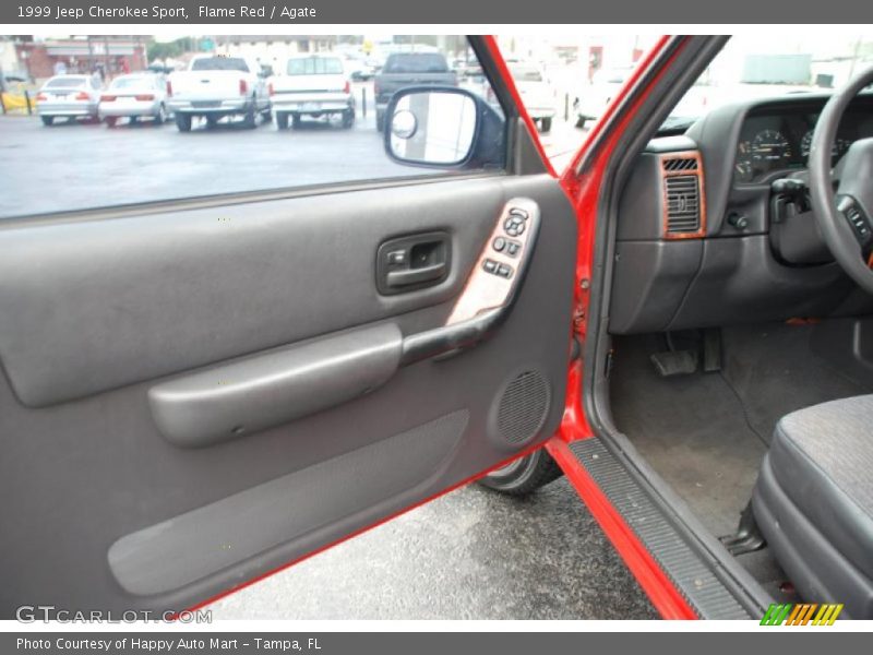 Flame Red / Agate 1999 Jeep Cherokee Sport